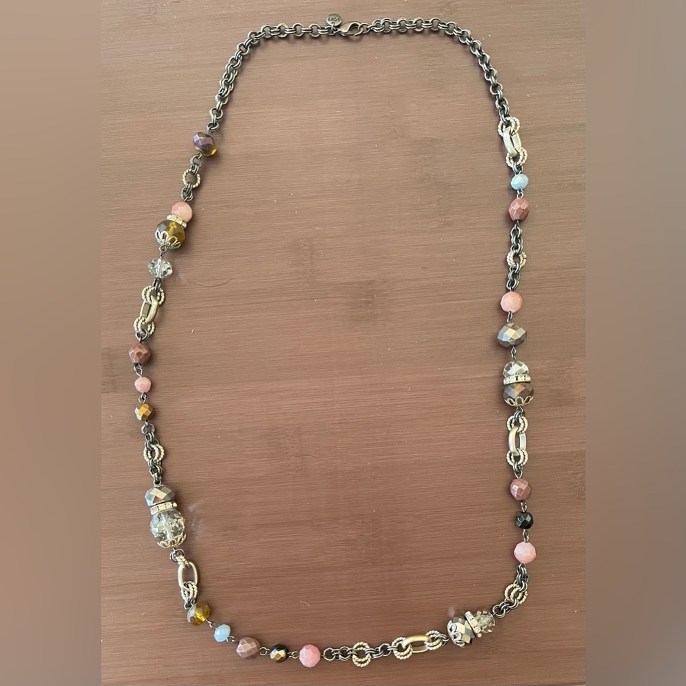 Long beaded necklace
